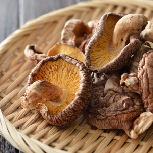 dried mushrooms on a plate