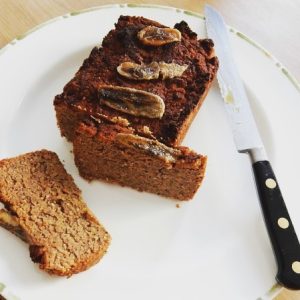 Banana bread plated as a healthy snack, nutritionist approved