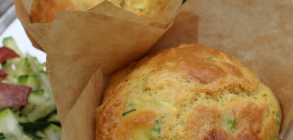 Courgette and Bacon Muffins