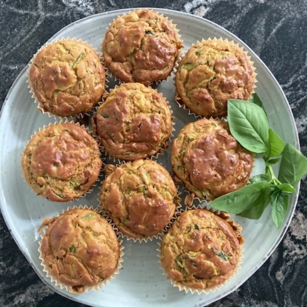 Courgette and Bacon Muffins, Laura Bond, Nutritionist Recipe, gluten free, dairy free