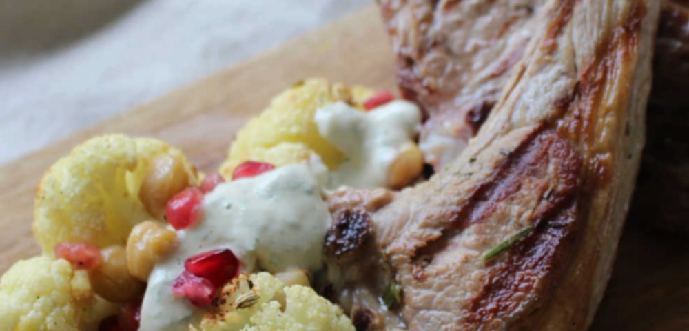 Lamb Cutlets with Roasted Cauliflower